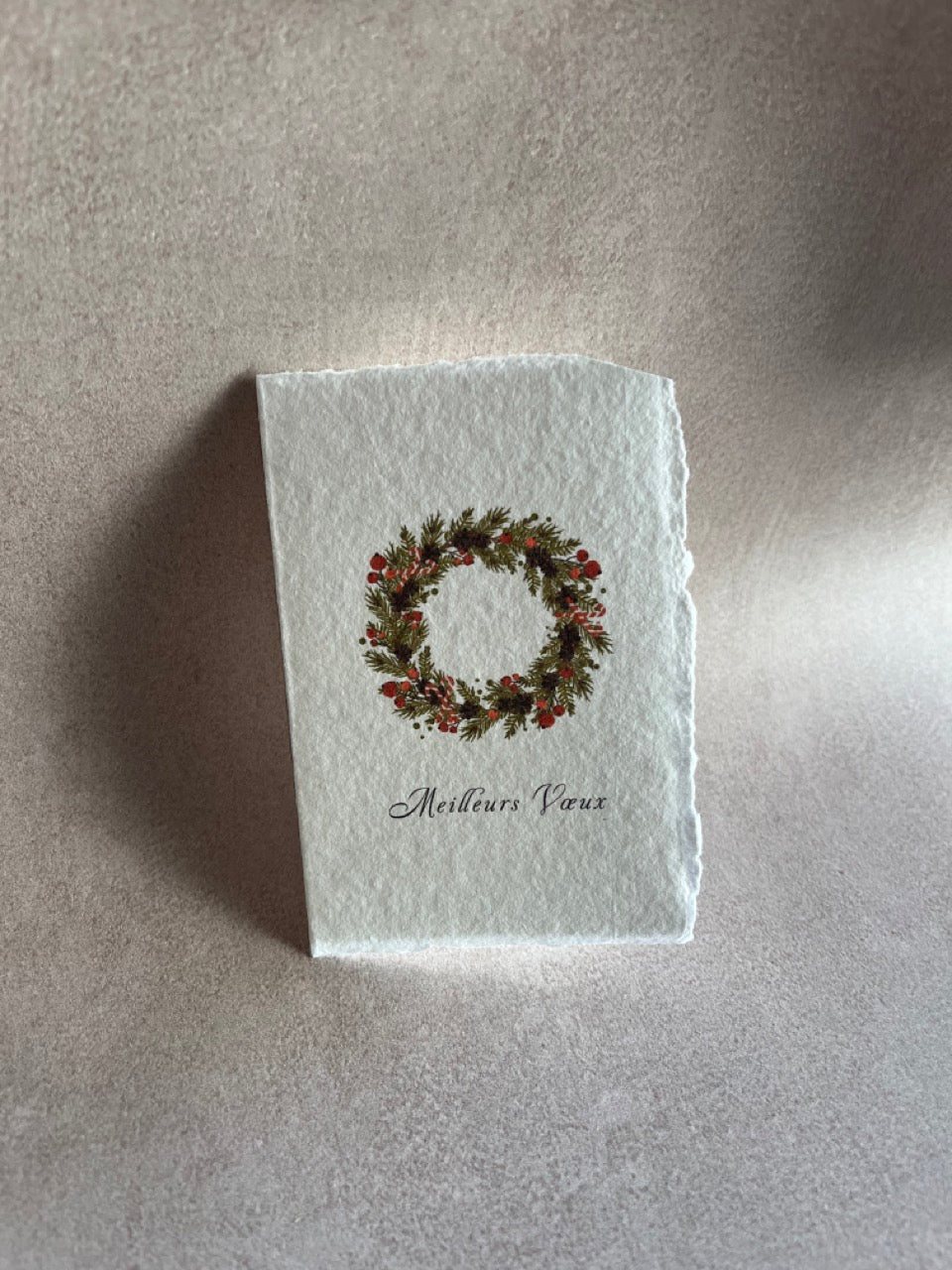 Carte bonne année fait main