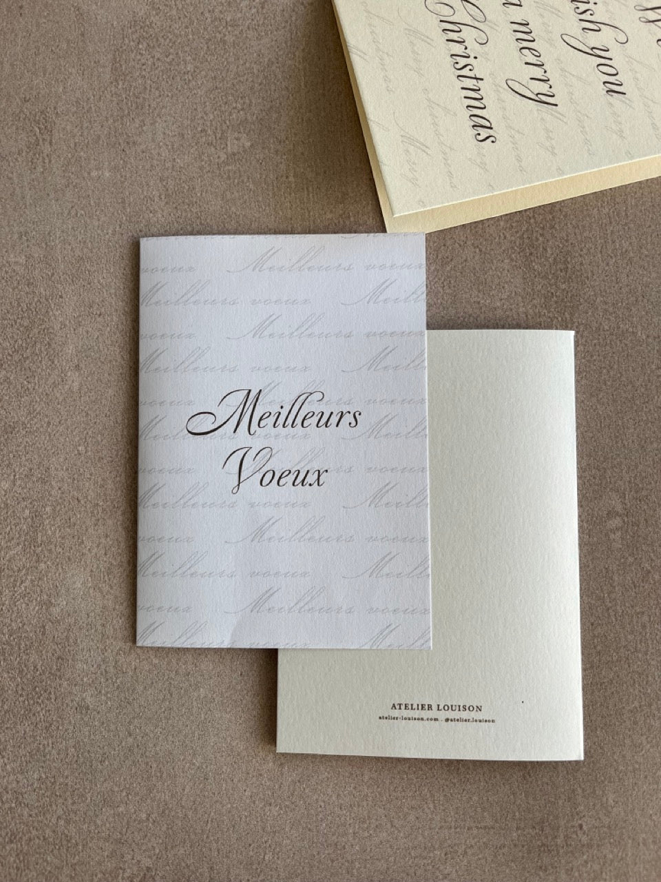 Carte meilleurs voeux coton