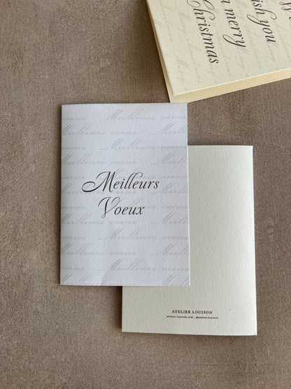 Carte meilleurs voeux coton