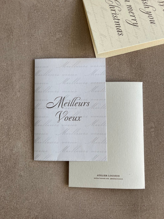 Carte meilleurs voeux coton