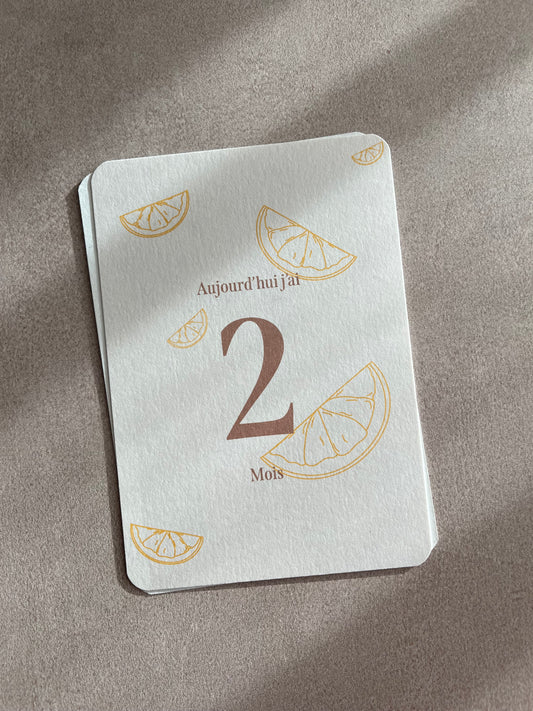 Cartes étapes bébé - Lemon