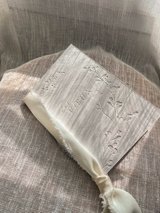 Livrets de voeux Letterpress - lot de 2