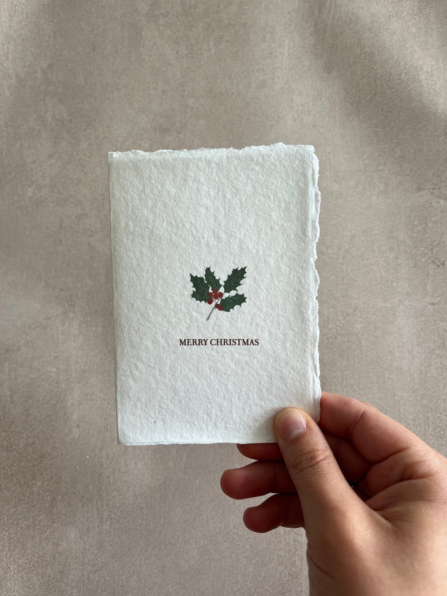 Cartes de Noël papier fait main - Merry Christmas