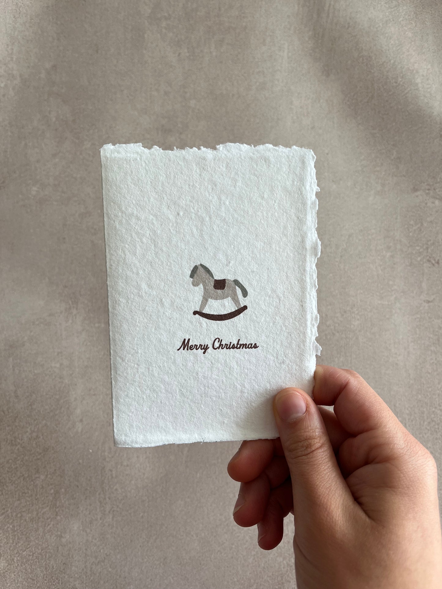 Cartes de Noël papier fait main - Merry Christmas