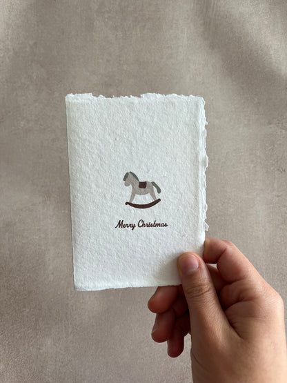 Cartes de Noël papier fait main - Merry Christmas