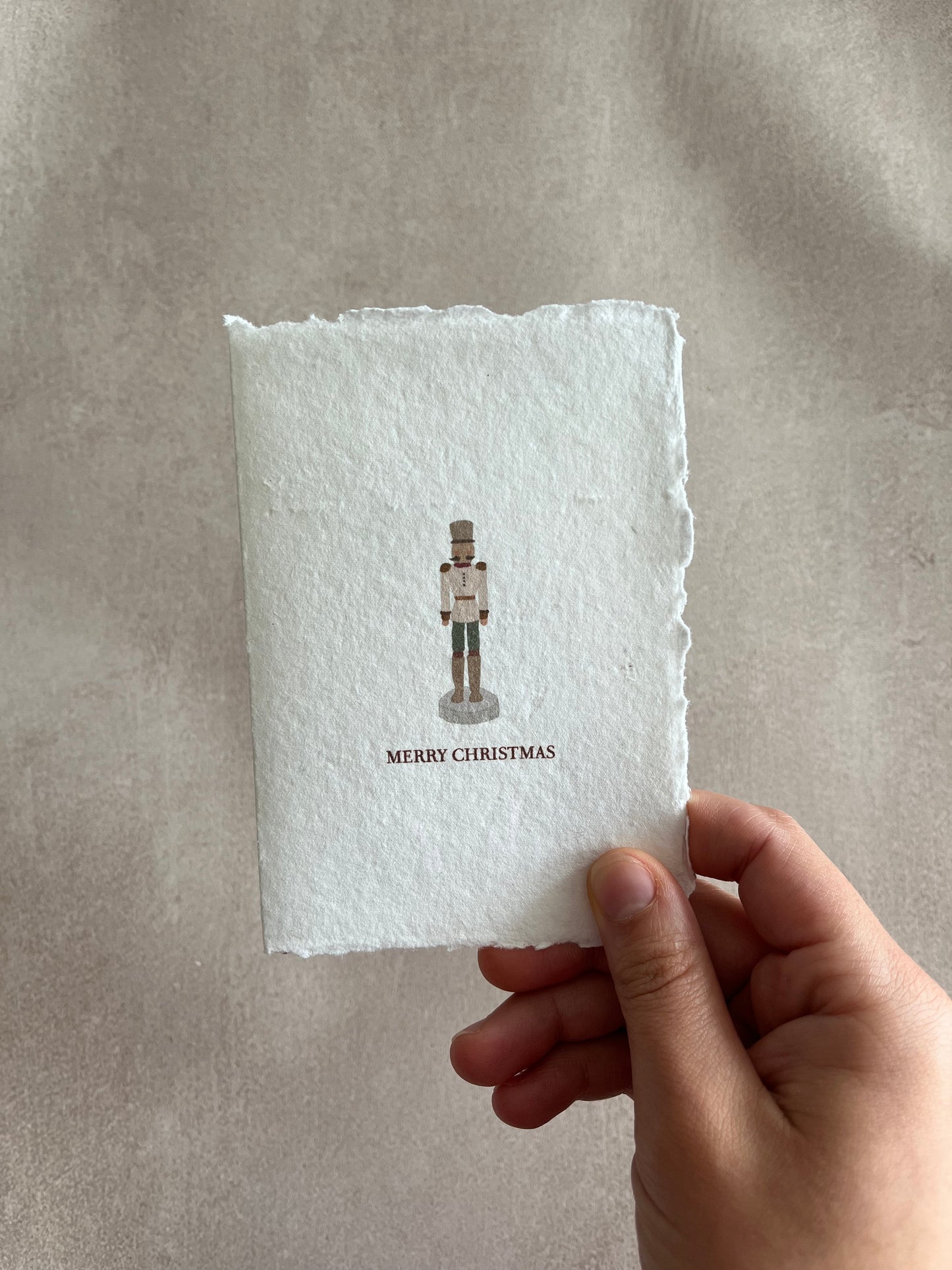 Cartes de Noël papier fait main - Merry Christmas