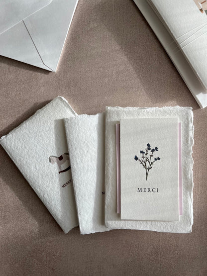 Cartes de Noël papier fait main - Merry Christmas