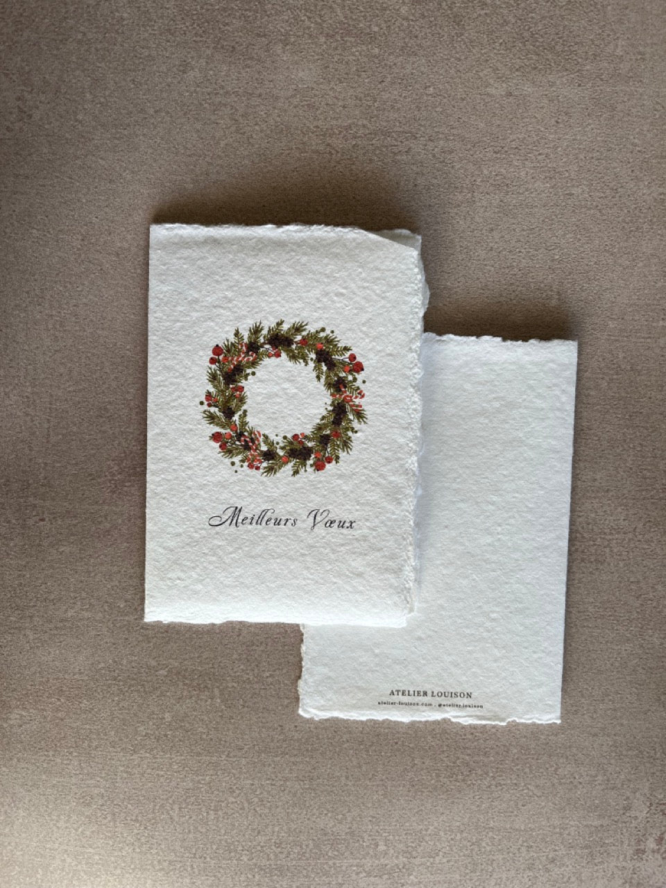carte meilleurs voeux artisanale