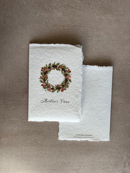 carte meilleurs voeux artisanale