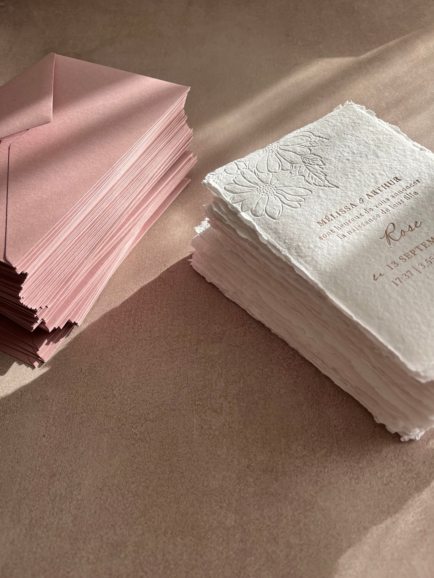 faire-part de naissance artisanal