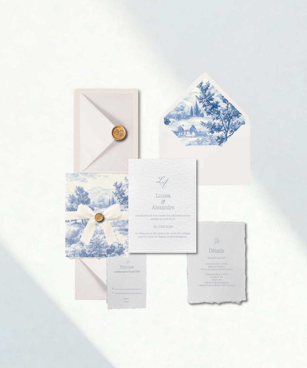 faire-part letterpress something blue